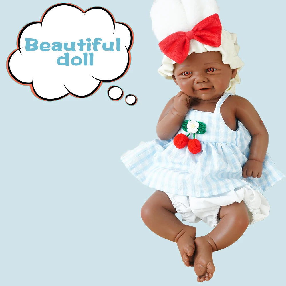 Artificial Soft Full Body Platinum Silicone Painted Reborn Doll Girl Handmade 18.31 Inch Solid Color Newborn Dummy Boy Suitable