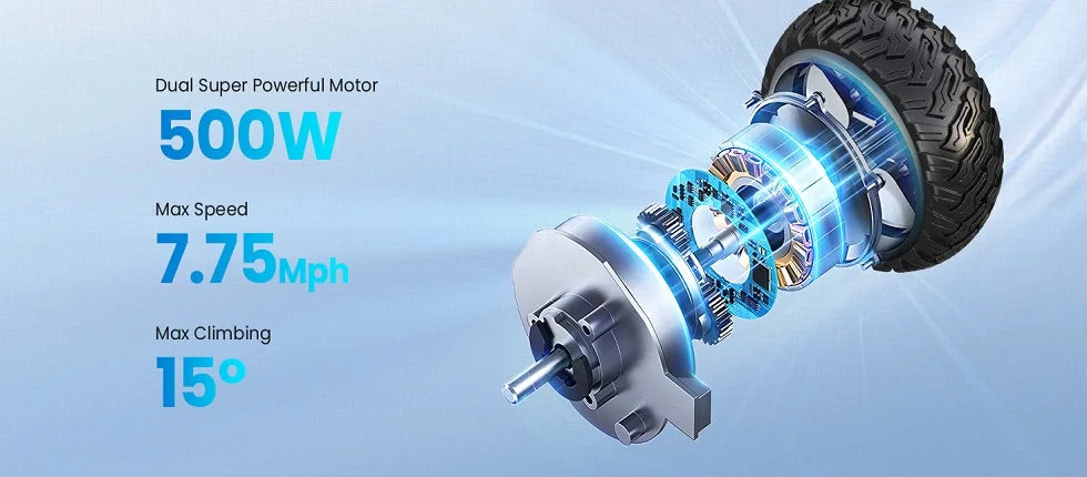 6.5''Self Balancing Hoverboard -All Terrain Hoverboard for Kids w/ LED Light&Bluetooth Speaker