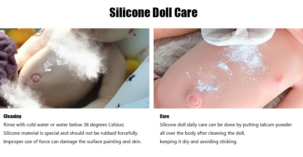 MALETOFE 45cm Reborn Full Body Silicone Baby Doll Panda Clothes Realistic Real Soft Girl For Children Cut Clever Baby