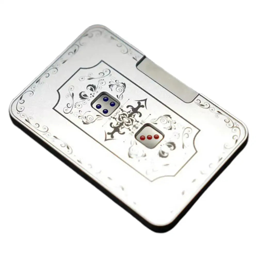 3D Mechanical Dice Fidget Toy Aluminum Alloy Stress Relief Dice Spinner Toys Portable Finger Press Card Dice Stress Relief Toys