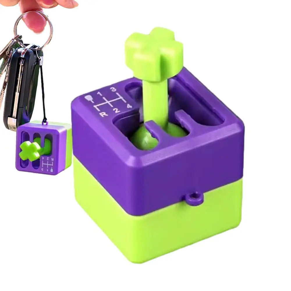 Manual Gear Shifter Keychain 3D Printed Fidget Toy Gear Shifter Mood Enhancer Novelty Toys For Office School Outdoor