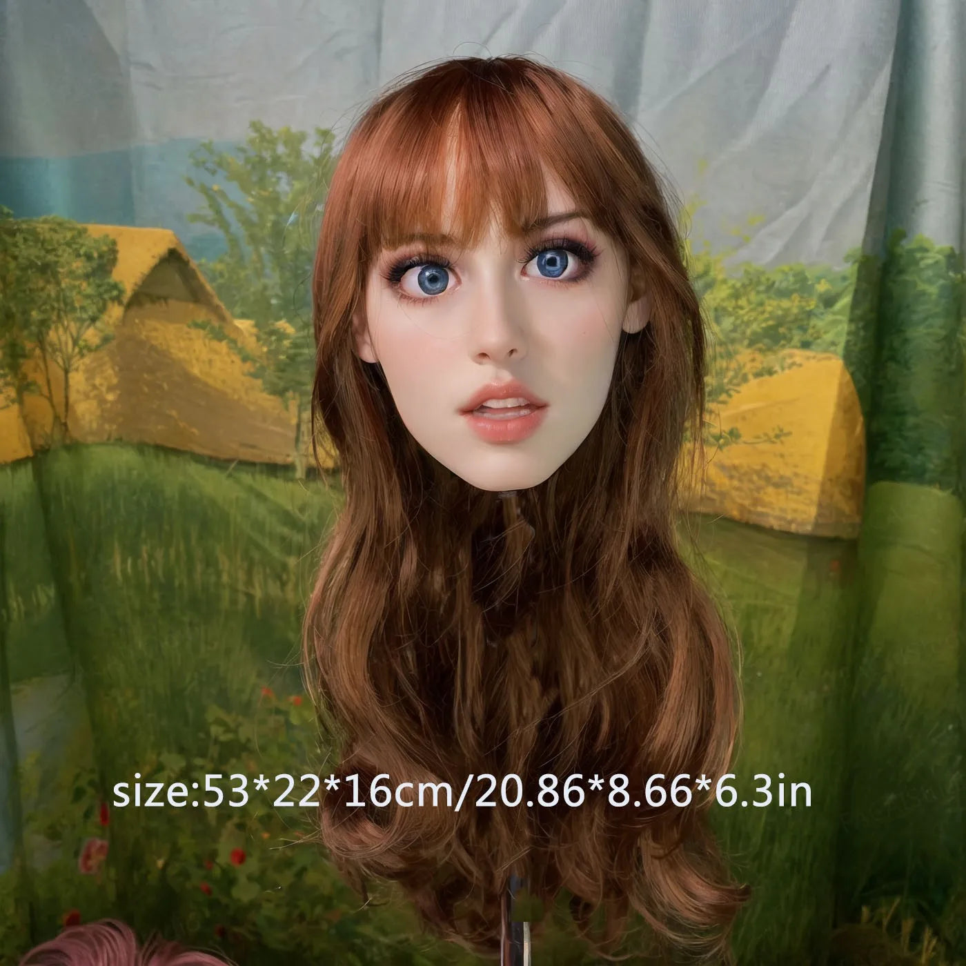 Anime character animal cartoon hair stylized hair silk cluster model, random hair color given