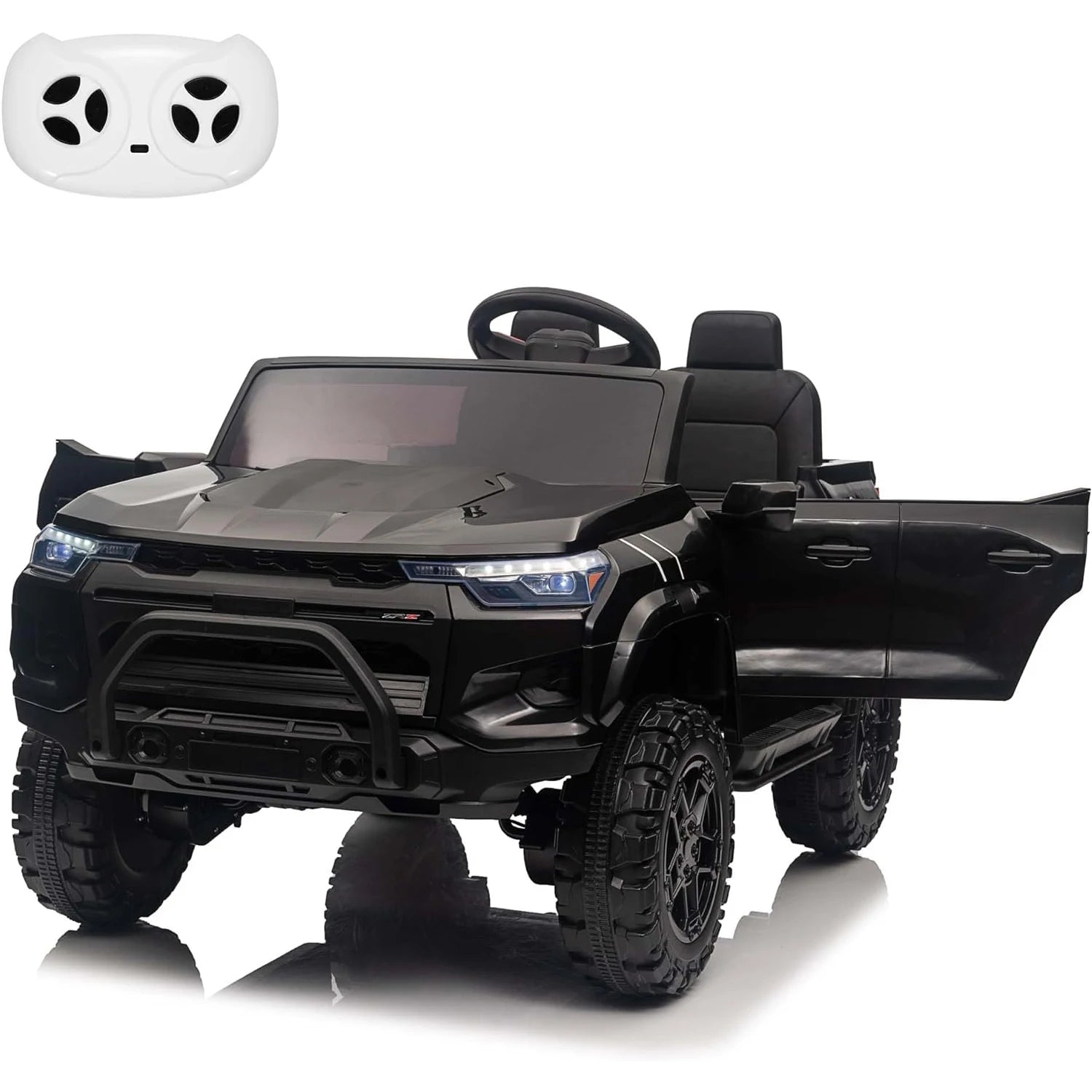 24V 2 Seater Kids Ride On Truck Electric Ride On Car Toy for Toddlers Battery Powered Vehicle with Remote Control, Trunk, Handle