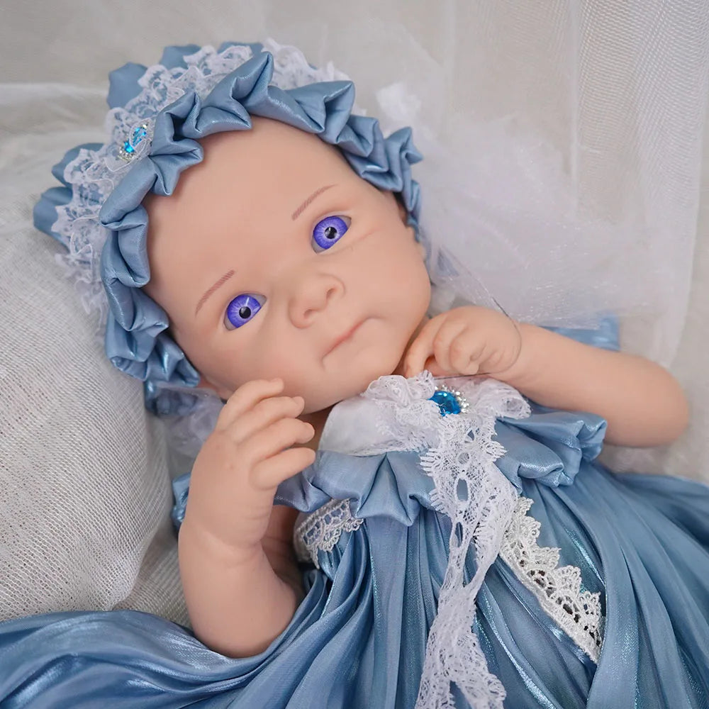 20.47INCH Big Reborn Full Body Silicone Doll Adorable Smile Newborn Baby Girl