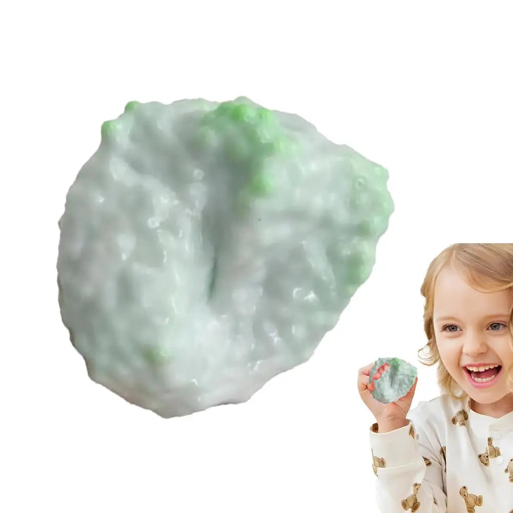 Shapeable Grape Stressball Noisy Silicone Squeeze Ball With Small Beads Shapeable Squish Toy Multifunctional Fidget Supplies