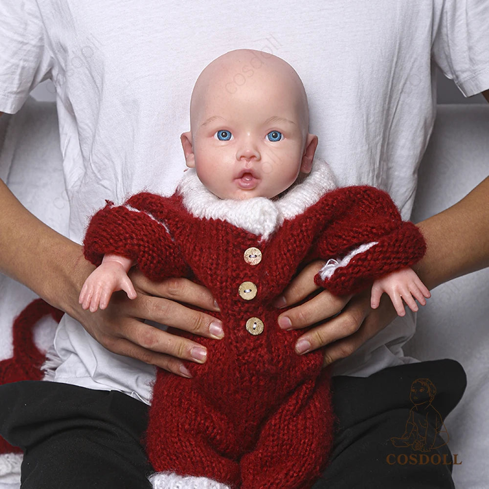 COSDOLL 18inch Silicone Reborn Baby Doll Girl can Drink and Pee Soft Realistic Silicone Kid Doll Birthday Present Children Gifts
