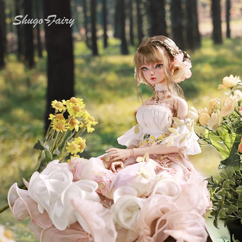 Sakina Bjd Doll 1/4 Bariy Flower Jellyfish Fantasy Toys Resin Ball Jointed Dolls Fullset Art Collection Shugafairy Gift for Girl