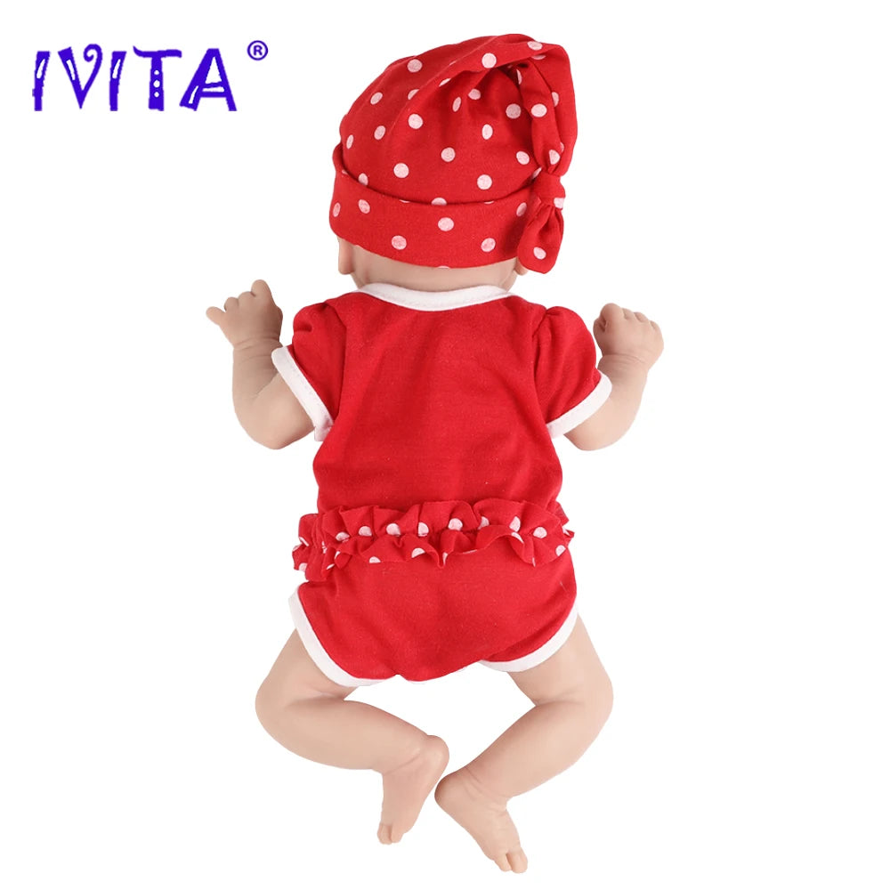 IVITA 14" 1.5kg Full Body Silicone Reborn Doll "coco" Girl Dolls Realistic Baby DIY Blank Soft Children Bebe Lifelike Toys