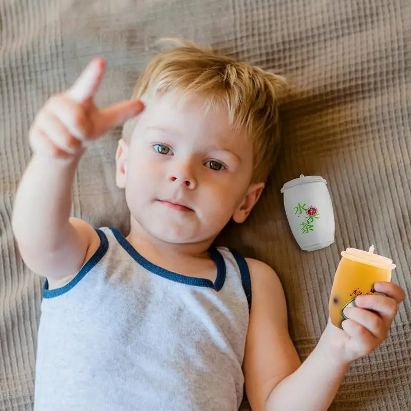 Milk Tea Cup Toy Drinks Sensory Toy Grab And Snap Hand Toy Sensory Stress Squeeze Toy Party Favor For Kids