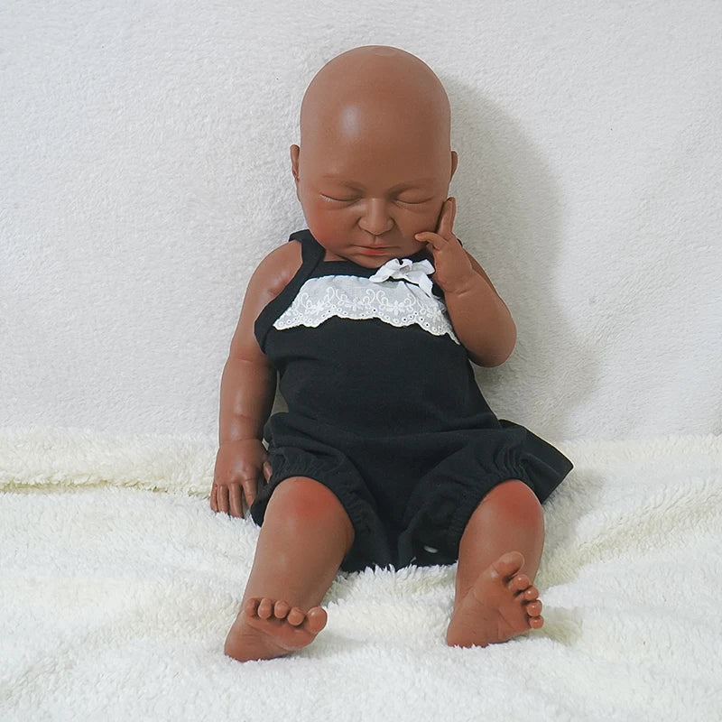 20.67 inch (approximately 52.5 cm) simulation full silicone baby doll, lifelike reincarnation doll, toy and collectible version