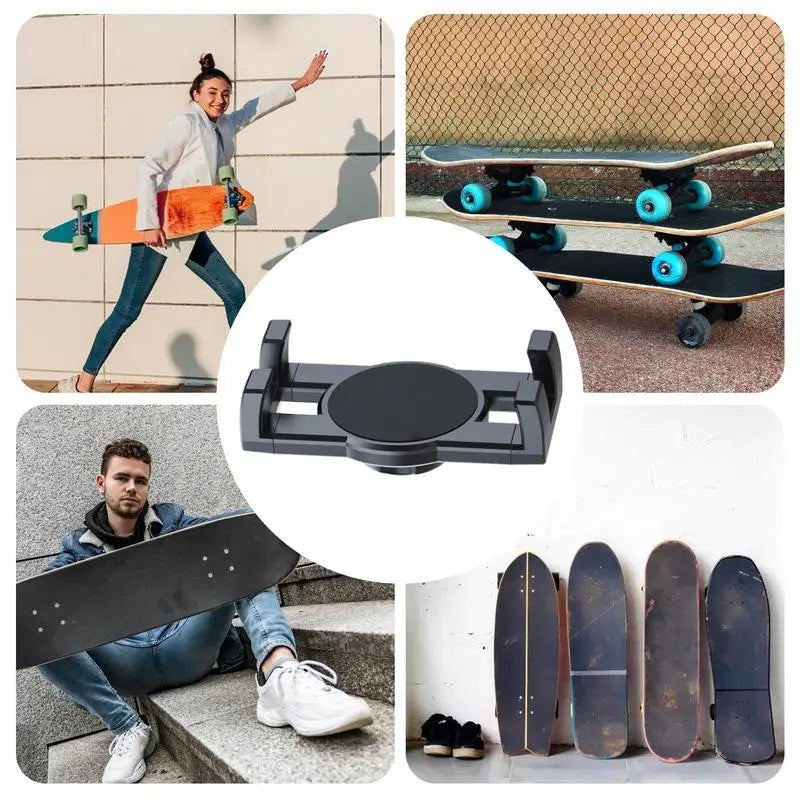 Rotating Skateboard Wall Rack Skateboard Wall Mount Hanger Display Deck Retractable Clamping Skateboard Display Organization