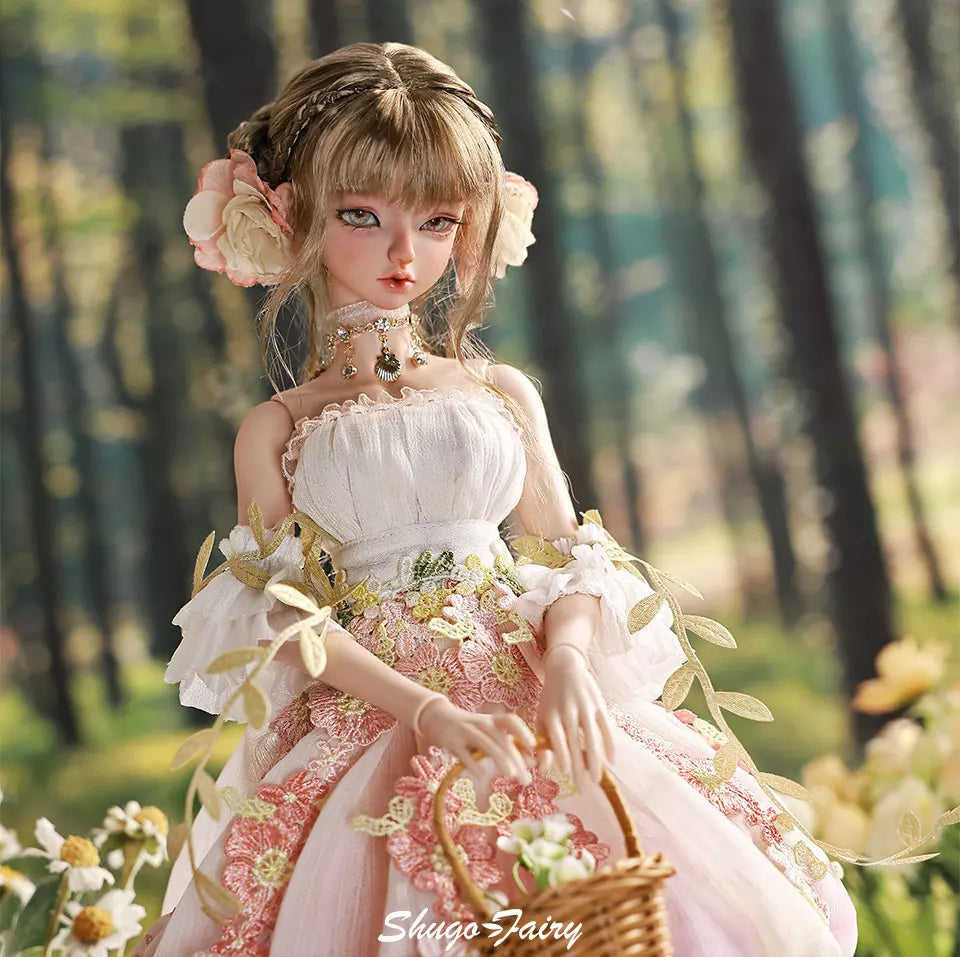 Sakina Bjd Doll 1/4 Bariy Flower Jellyfish Fantasy Toys Resin Ball Jointed Dolls Fullset Art Collection Shugafairy Gift for Girl