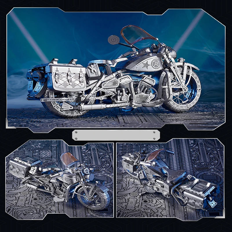 motorcycle 3D Metal Puzzle DIY Model Building Kit Adult Toys Birthday Gift