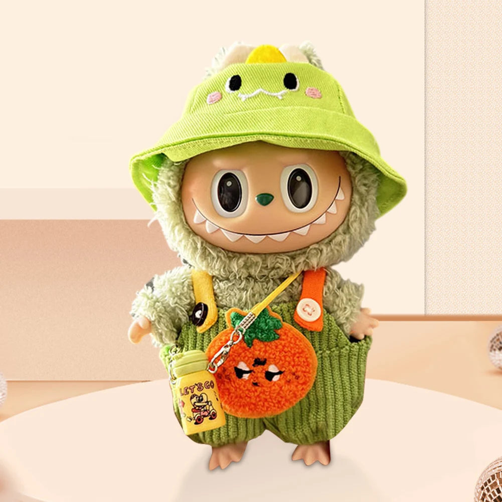 Labubu Plush Doll Clothes Plush Doll Changing Clothes Dolll Clothes Suit Cartoon Cute Clothes Dolls Accessories Christmas Gift