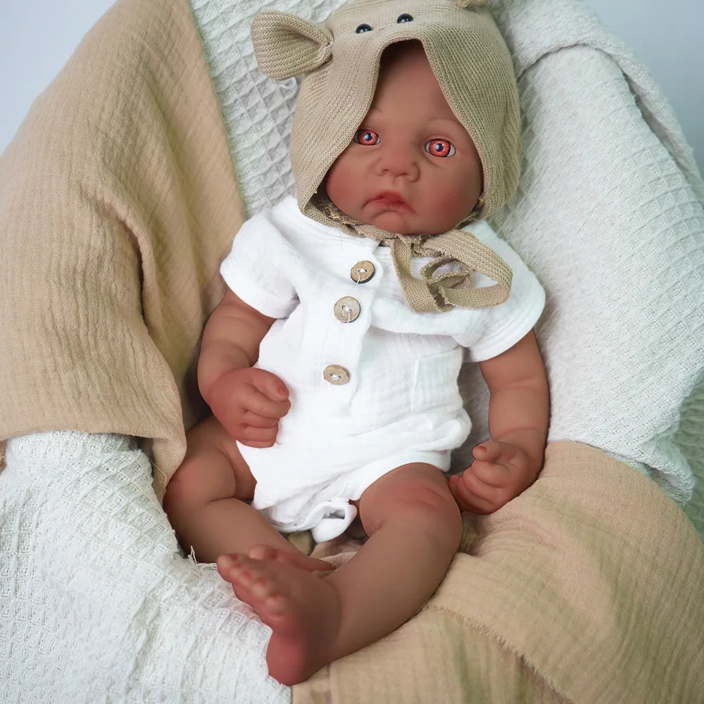 Baby like touch 41cm all silicone boy reincarnation doll 2.2kg real proportion | Collection | Gift | Medical