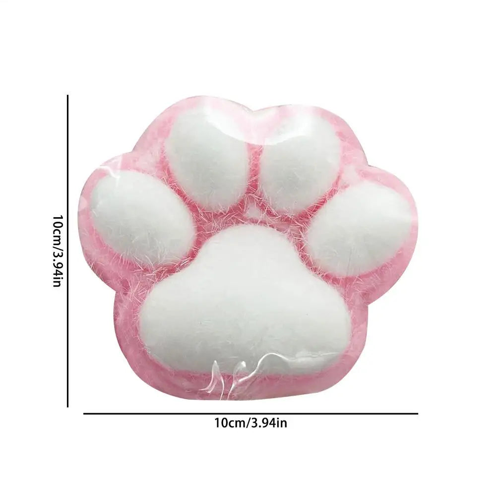 Cat Paw Squishys Fidget Toy Cute Plush Cat Paw Silicone Slow Rebound Pinch Decompressions Toy Stress Release Vent Toy
