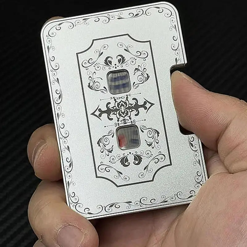 3D Mechanical Dice Fidget Toy Aluminum Alloy Stress Relief Dice Spinner Toys Portable Finger Press Card Dice Stress Relief Toys