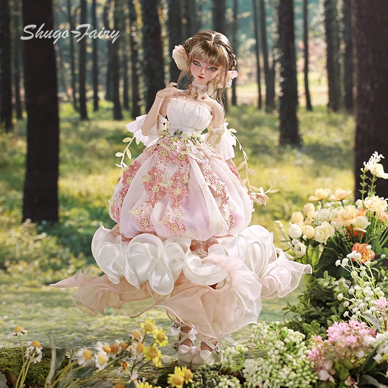 Sakina Bjd Doll 1/4 Bariy Flower Jellyfish Fantasy Toys Resin Ball Jointed Dolls Fullset Art Collection Shugafairy Gift for Girl