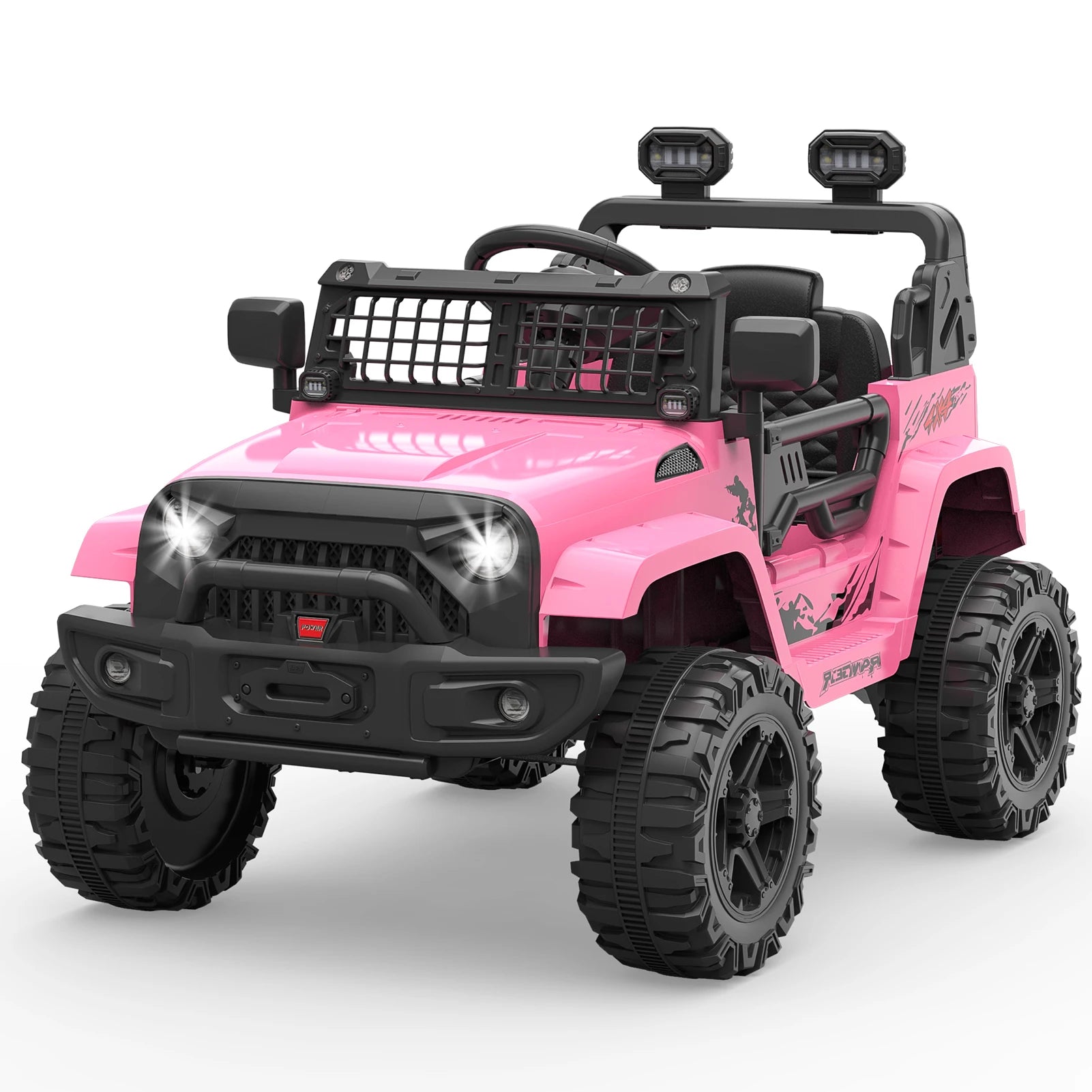 12V Kids Ride on Toys Car Battery Powered Motorized Truck with Remote Control for 3-8 Yrs Boys Girls Birthday Gifts