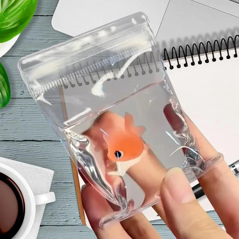 Fish Bag Squeeze Pinch Toy Vent Squeeze Toy Soft Calming Tool Transparent Squeeze Toys Creative Gadget For Kids Adults