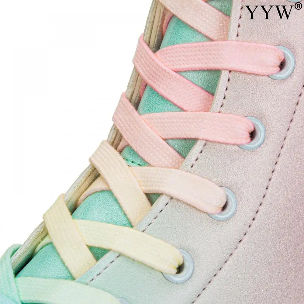 2024 PU Leather Flashing 4 Wheels Roller Skates For Women Double Row Skate Shoes Beginner Quad Sneaker Skating Ice Rink Training