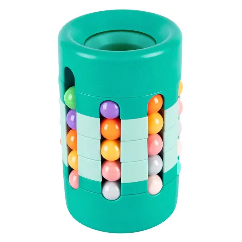 Rotating Magic Beans Cube Creative Pen Holder Kids Adults Stress Relief Spinning Bead Puzzles Children Intelligence Game