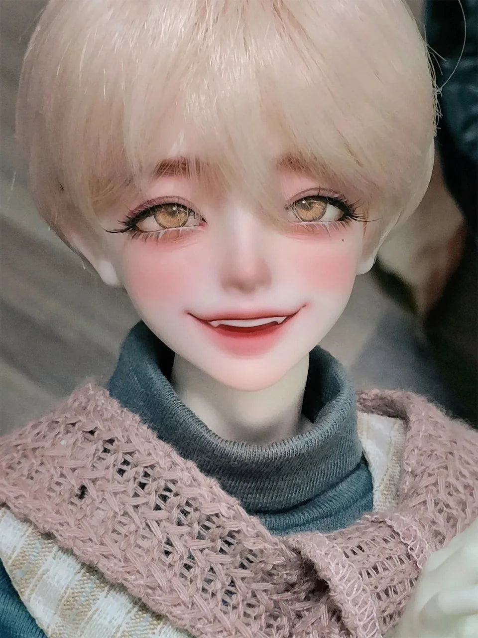 ShugaFairy Bjd Dolls Head 1/4 AHe Laugh with Happy Eyes Attractive Style Scary or Gentle High Quality Ball Jointed Doll