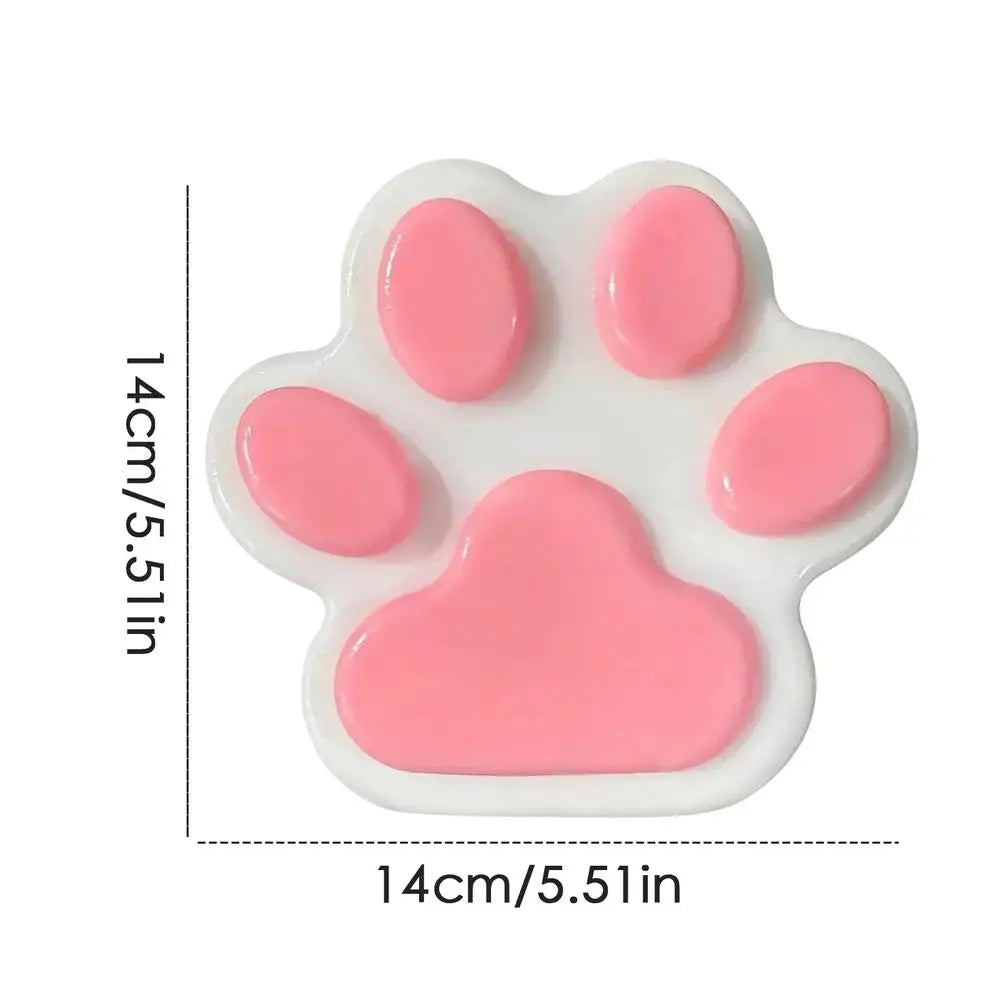 Cat Paw Squishys Fidget Toy Cute Plush Cat Paw Silicone Slow Rebound Pinch Decompressions Toy Stress Release Vent Toy